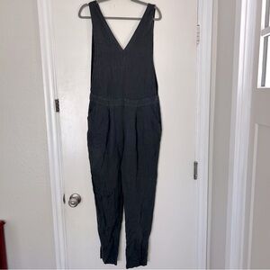 Sita Murt Dark Grey Linen Sleeveless Jumpsuit 38/ S